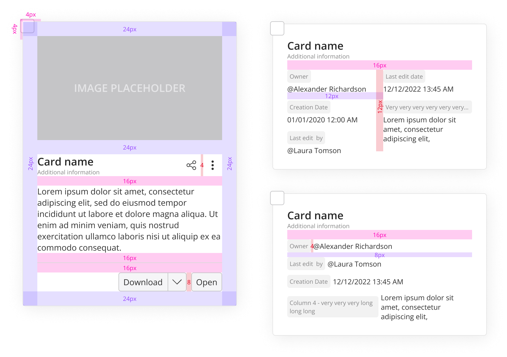Tile & Card Guidelines