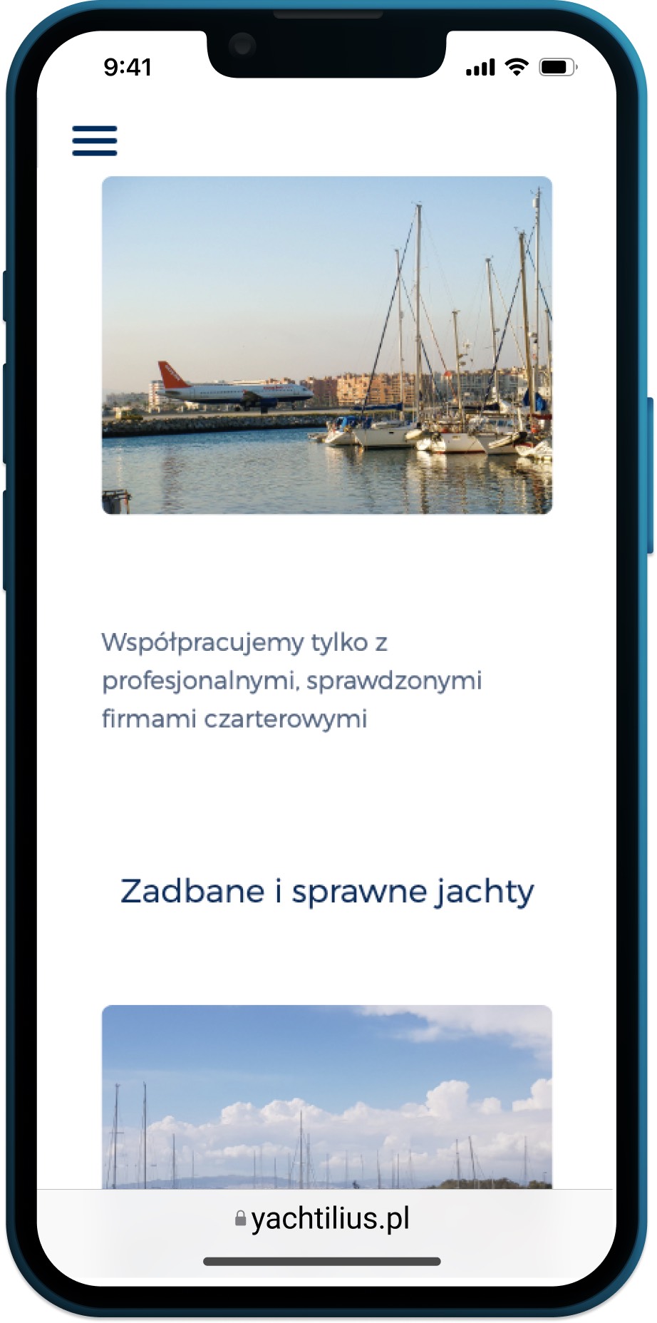 About page with trust signals