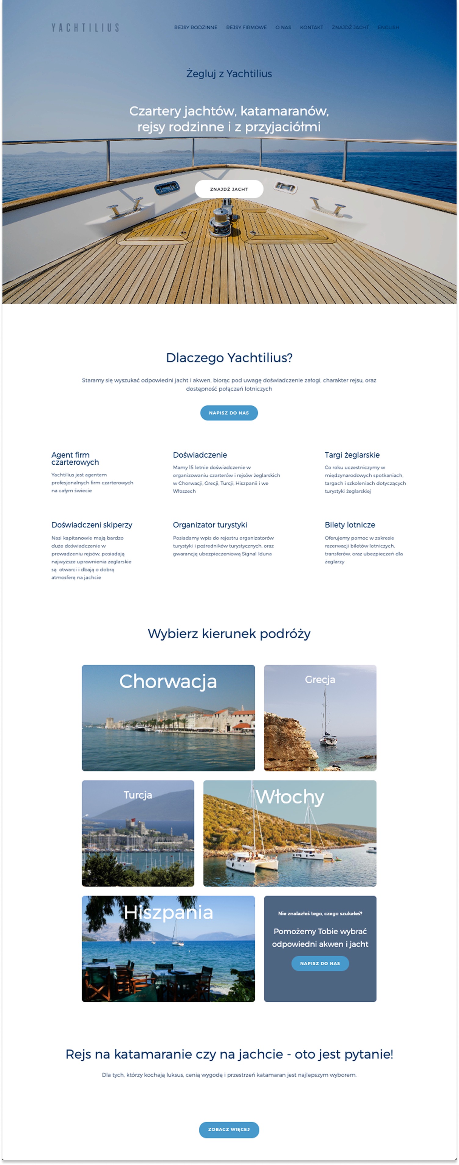 Redesigned landing page
