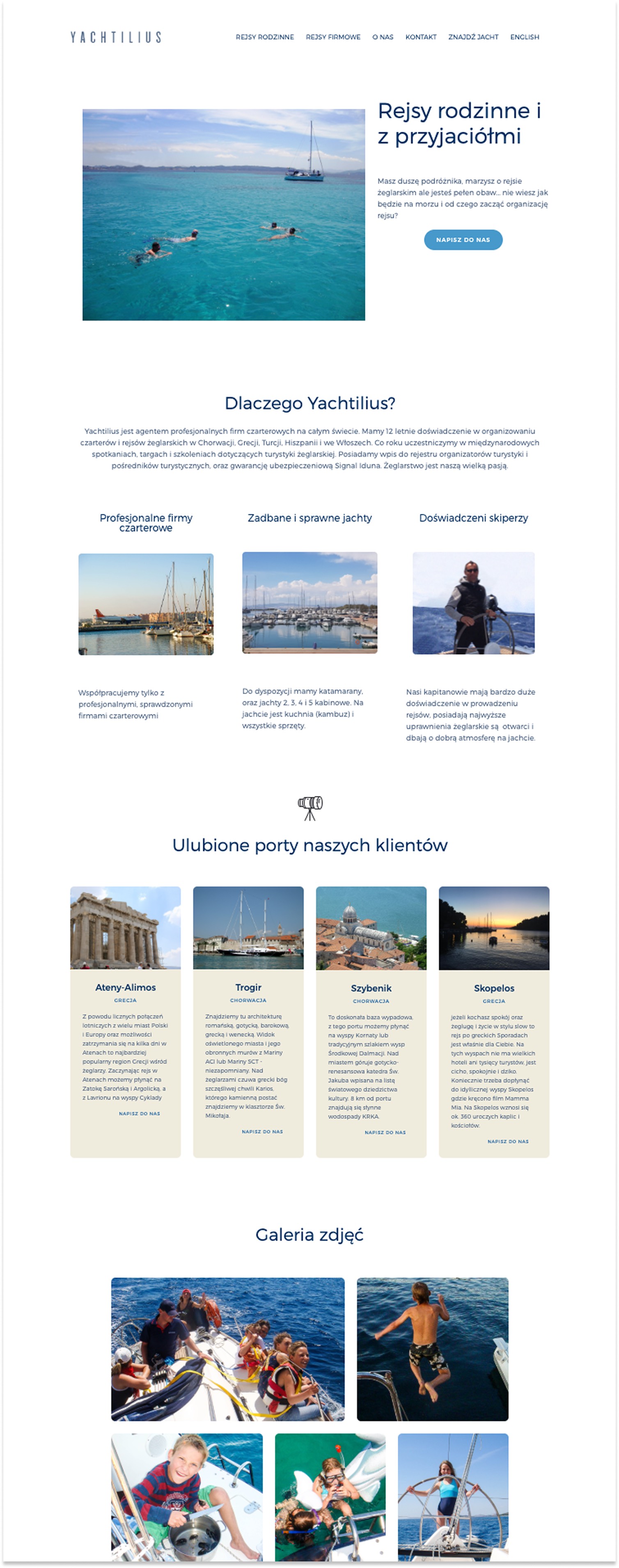 Redesigned trip types page