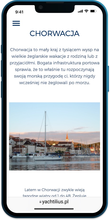 Mobile country details view