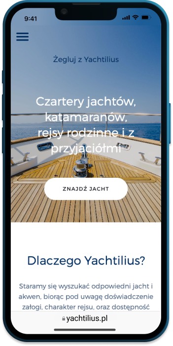 Mobile landing page hero