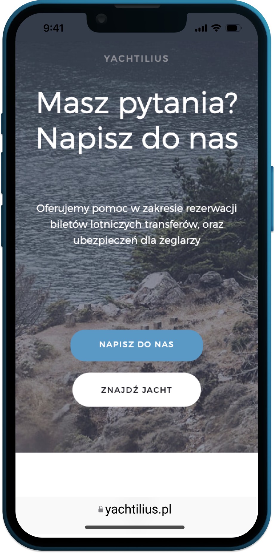Contact page with clear call-to-action