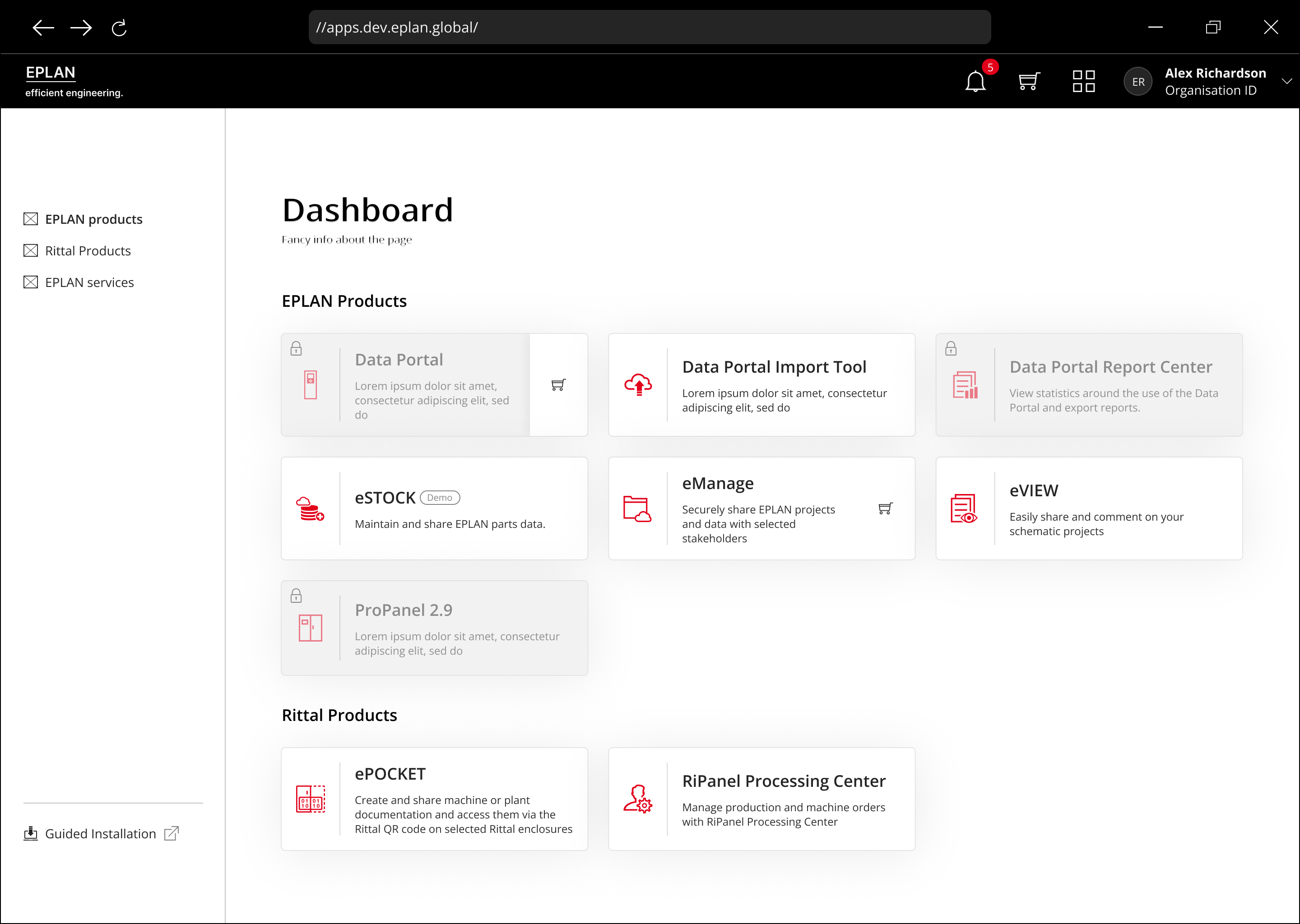 Tile component - all states across light and dark themes