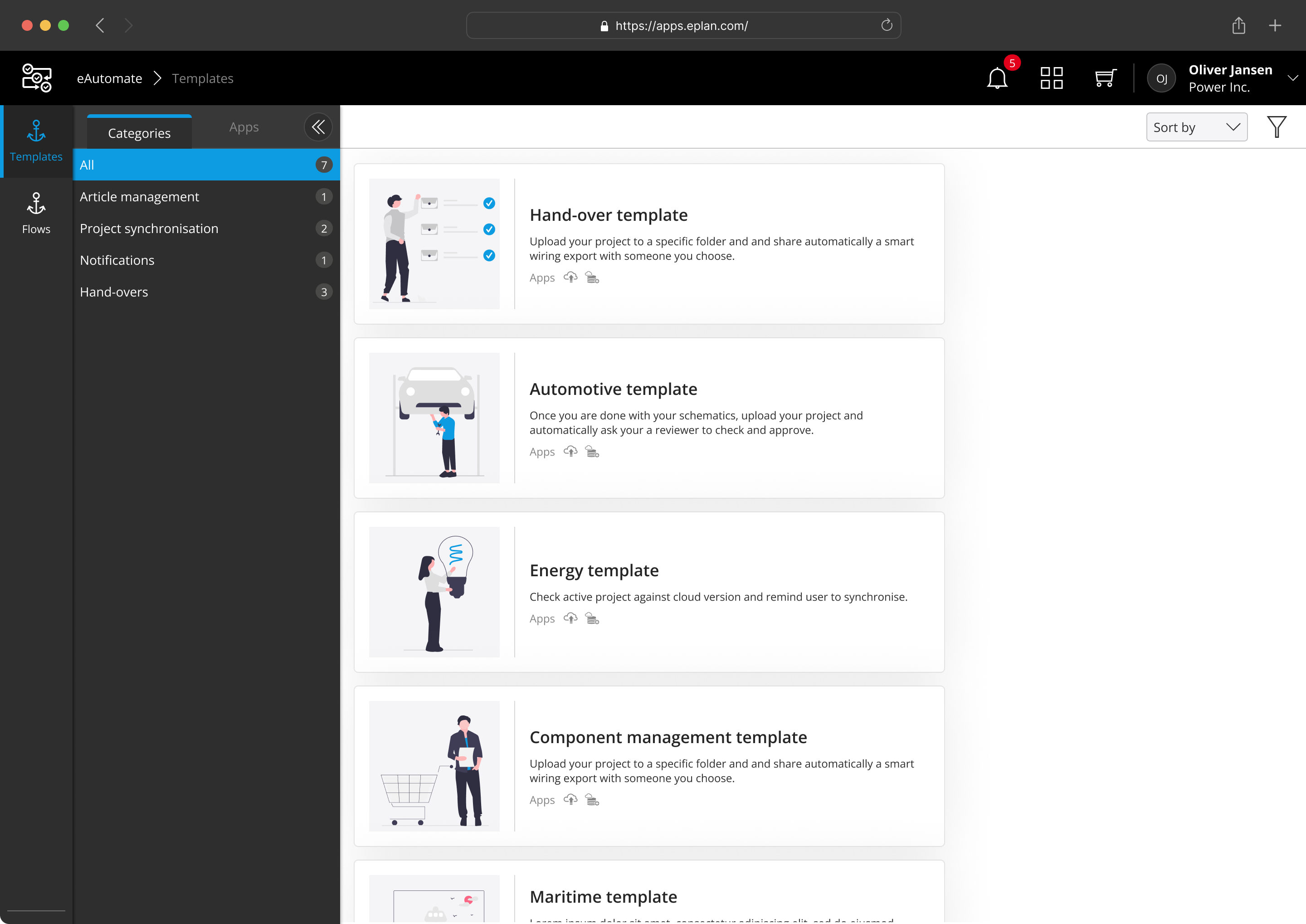 Large Tile usage example